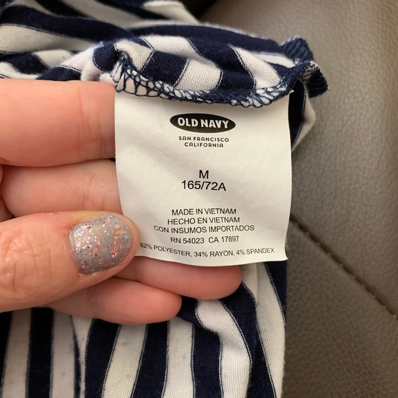 Navy Striped Skirt - Picture 3 of 4